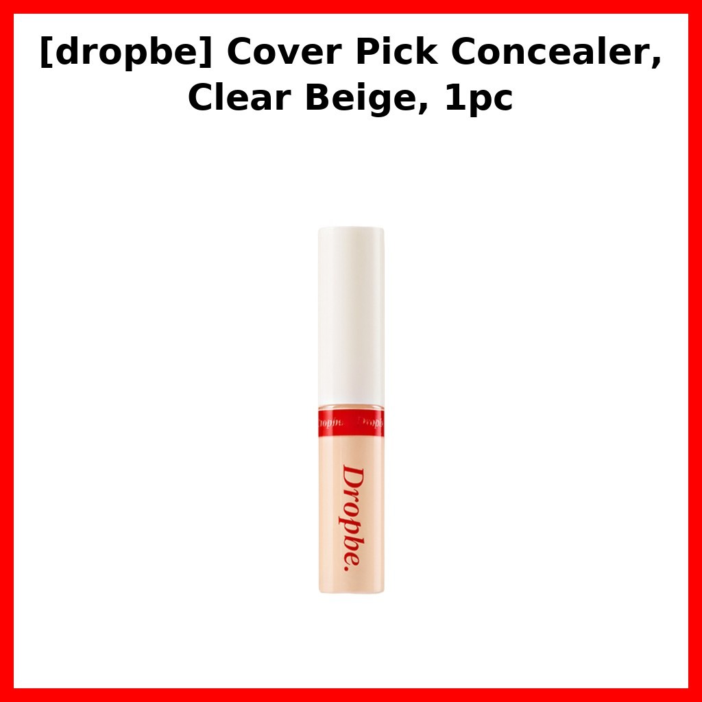 [dropbe] Cover Pick Concealer, Màu be trong suốt, 1 cái / Kem che khuyết điểm Hàn Quốc / Phủ che khu