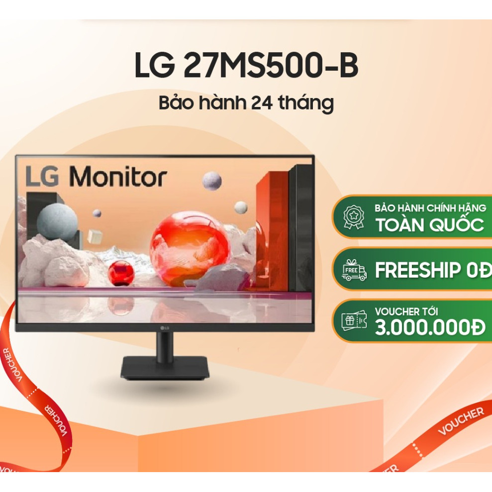 Màn Hình LG 27MS500-B (27 inch/FHD/IPS/100Hz/5ms) - Chính hãng