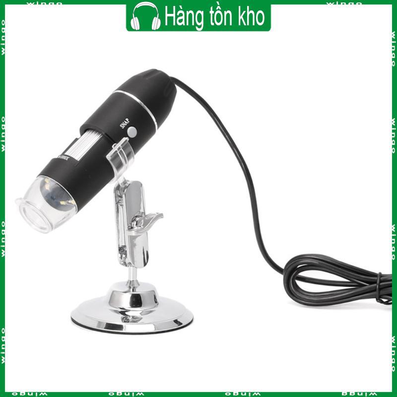 1600X USB Digital Microscope Camera Endoscope 8LED Magnifier with Hold Stand
