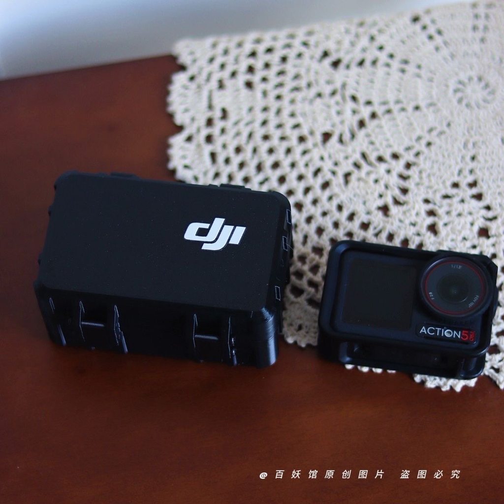 Thích hợp cho DJI action4 / 5pro Hộp lưu trữ đơn giản có thể giữ pin Túi lưu trữ máy ảnh thể thao ch