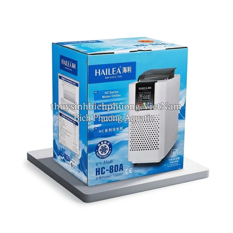 CHILLER MINI HAILEA HC 80A - MÁY LÀM LẠNH NƯỚC CHO HỒ CÁ CẢNH BIỂN THỦY SINH