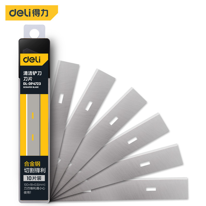 Deli Tool 18mm Lưỡi làm sạch bằng tay Kính cạo sàn tường gạch da DL-DP4723