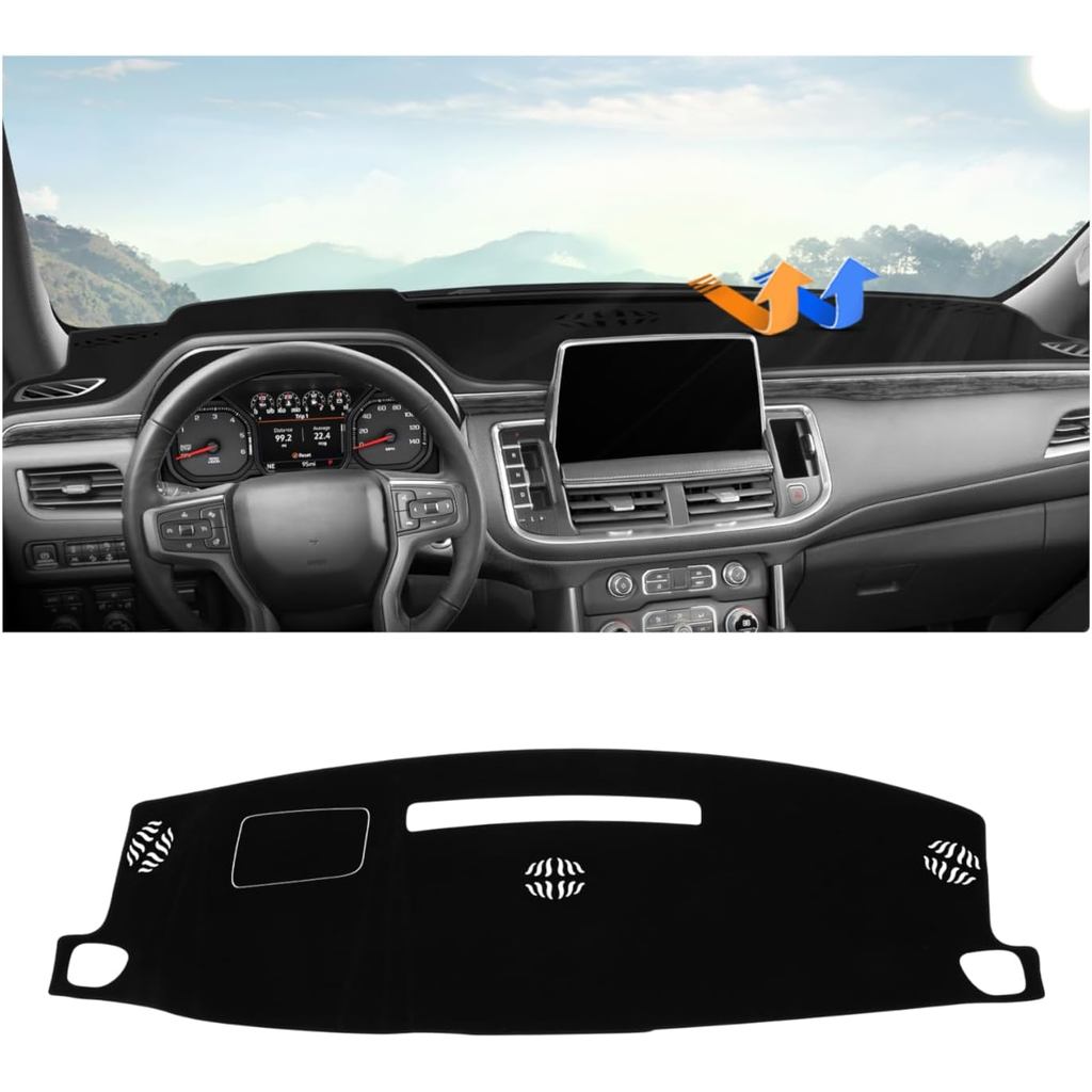 Tấm che bảng điều khiển Autorder cho 2021-2024 Chevrolet Suburban / Tahoe / GMC Yukon Phụ kiện Dash 