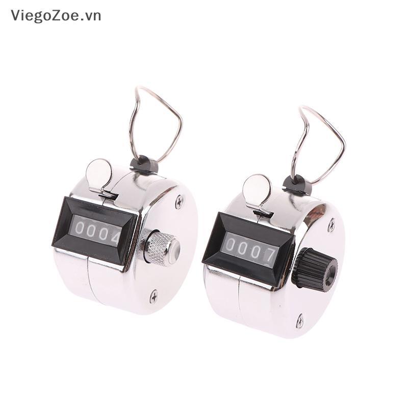 ViegoZoe Digital Hand Tally Counter Đếm thủ công Golf Clier Training Counter 4 chữ số Hand Held Tall