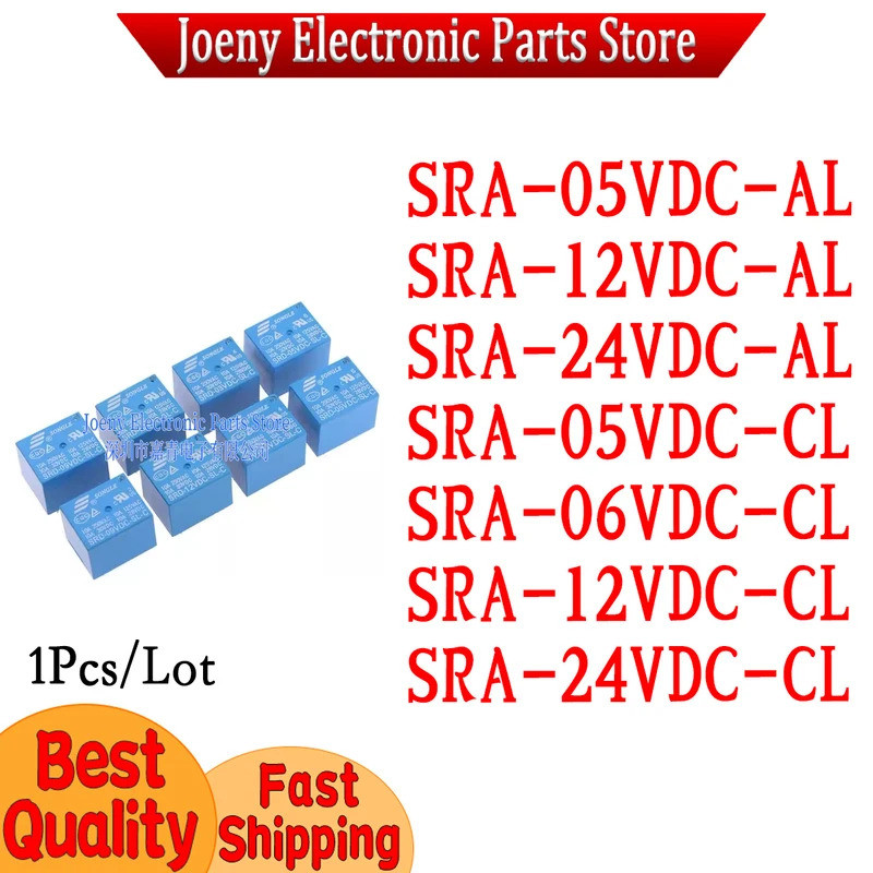5 CHIẾC SRA-05VDC-AL SRA-12VDC-AL SRA-24VDC-AL/05VDC-CL/06VDC-CL/12VDC-CL/24VDC-CL Rơle nguồn