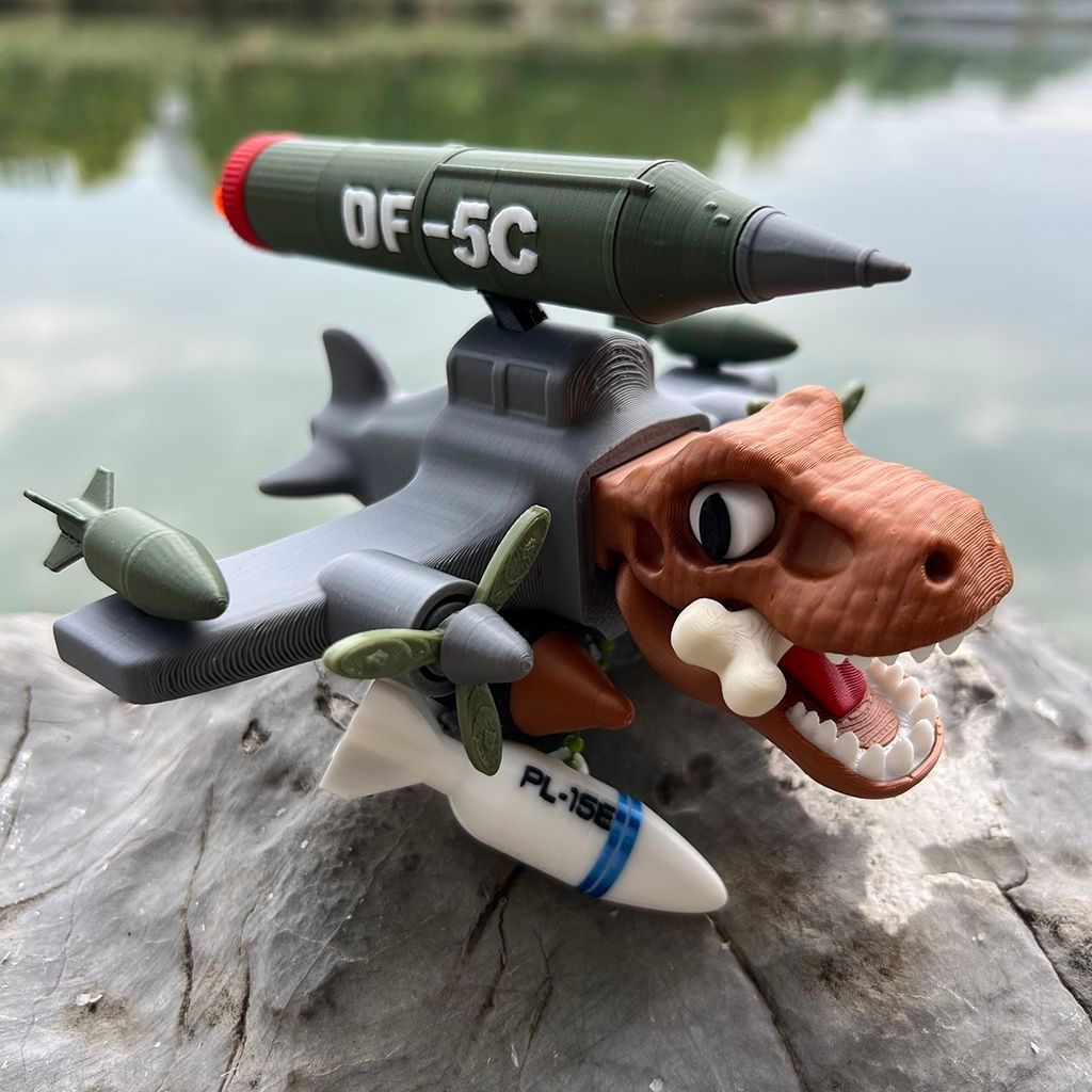 TQ~Major new product Foreign "Shan Hai Jing" Tyrannosaurus Nuclear Bomb Bomber, Rex Rex Bomber, Dong