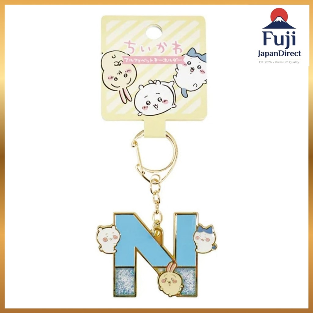 Toman Toys Alphabet Keychain Chikawa N Approx. H95 x W50 x D2mm Initial Bag Charm Character Goods Fu