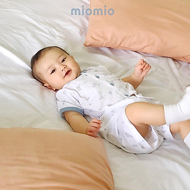 Bộ cộc tay cài giữa Miomio cho bé sơ sinh và trẻ nhỏ – vải mềm mịn, thoáng mát, nhiều họa tiết