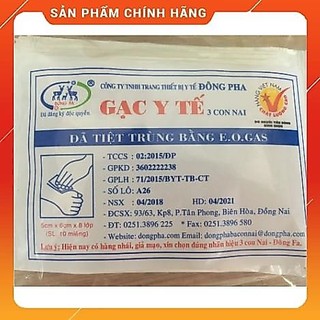 25 gói GẠC Y TẾ 5x6x8 lớp ĐÔNG PHA (10 MIẾNG/GÓI)