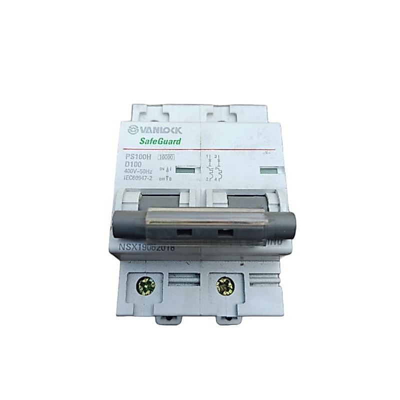 Cầu Dao Tự Động ngắt Aptomat 2 Pha 2 cực Sino Vanlock - CB 2 Tép 80A 100A