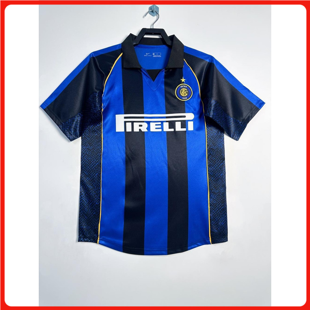 01-02 Áo thun thể thao bóng đá Inter Milan Home Retro