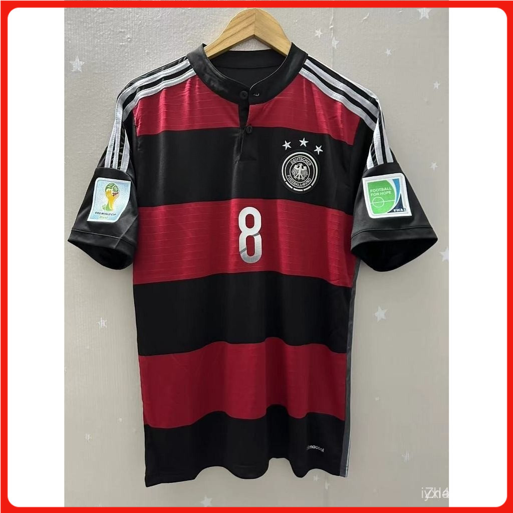 (S-2XL) Áo thun ngắn tay cổ điển sân nhà Đức 2014