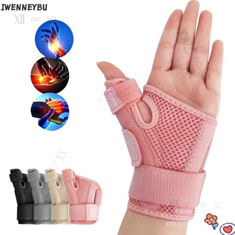 IWENNEYBU 1 Cái Bảo vệ cổ tay, Hỗ trợ ngón tay cái Phù hợp với Nẹp ngón tay cái cổ tay phải và trái,