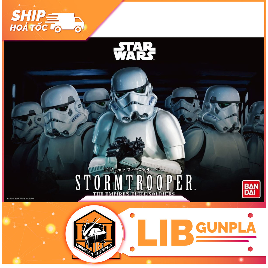 Đồ chơi mô hình lắp ráp Bandai Star Wars 1/12 Stormtrooper The Empire's Elite Soldiers