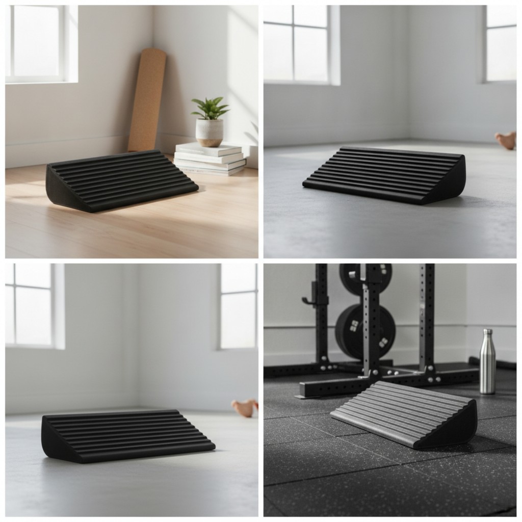 Squat Wedge Block Foam Squat Wedge Slant Board Khối tập thể dục chắc chắn Ổn định cho vận động viên,