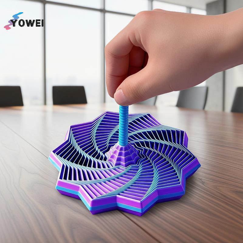 Tháp Fidget xoắn ốc in hình YOWEI 3D BPA Free Smooth Spin Đồ chơi giảm căng thẳng cho trẻ em Người l