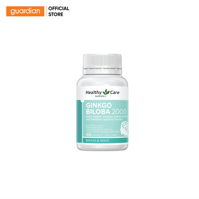 Thực Phẩm Bảo Vệ Sức Khỏe Healthy Care Ginkgo Biloba 2000mg Hộp 100 Viên | Guardian Việt Nam