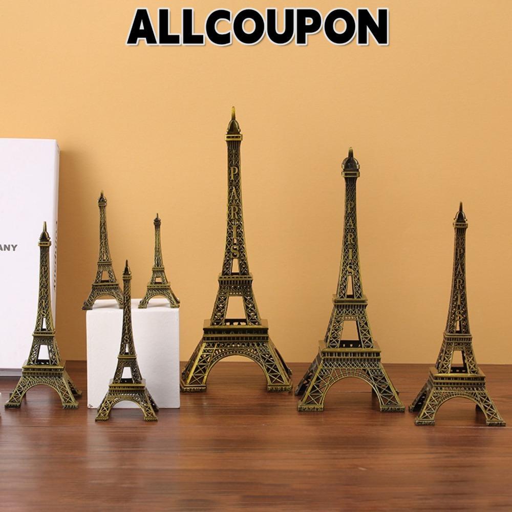 ALLCOUPON Mô hình tháp Eiffel ALLCOUPON, Tượng tháp Eiffel kim loại thiết kế tinh tế, có hộp Đồng 7 
