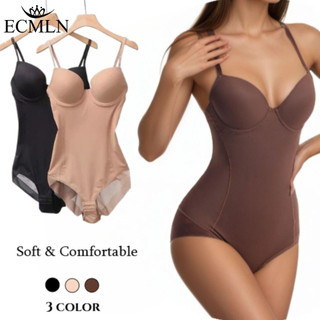 ECMN Jumpsuit ôm-fit nữ với miếng lót áo ngực và dây liền mạch - Định hình body chắc chắn