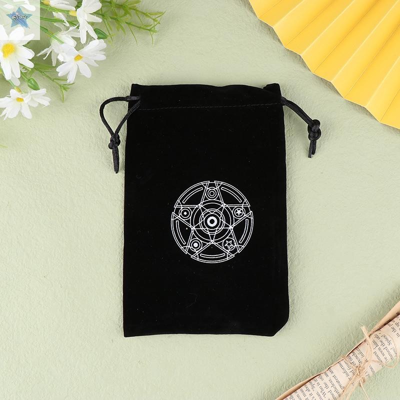 GJCUTE 1 Nhung Tarot Oracle Cards Túi Bảo Quản Runes Chòm Sao Bói Toán Phụ Kiện Trang Sức Xúc Xắc Tú
