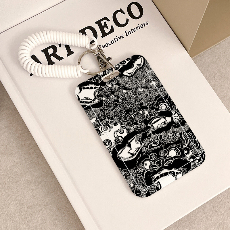 Vệ Thẻ Người Giữ Dây Dễ Thương Học Sinh Tàu Điện Ngầm Văn Phòng Giao Thông Công Cộng Vỏ Thẻ ID Sư Tử