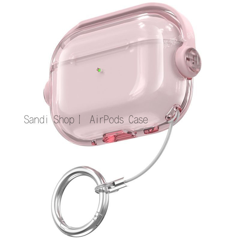 Ốp lưng AirPods Pro3 trong suốt khung khóa AirPods cho AirPods Pro3 1 / 2 / 3 / Pro2 Ốp lưng AirPods