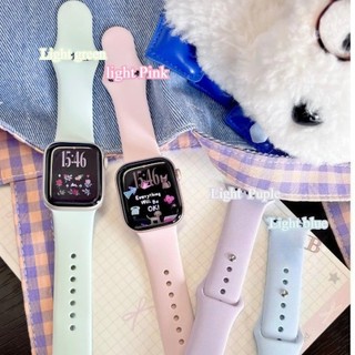  Màu sắc mới Dây đeo silicon mềm cho Apple watch Series 11 Ultra 10 9 S8 7 6 5 SE 4 3 2 Dây đeo cổ điển thể thao thoải mái cho iwatch 42mm S10 46mm 49mm 45mm 41mm 44mm 40mm 38mm 