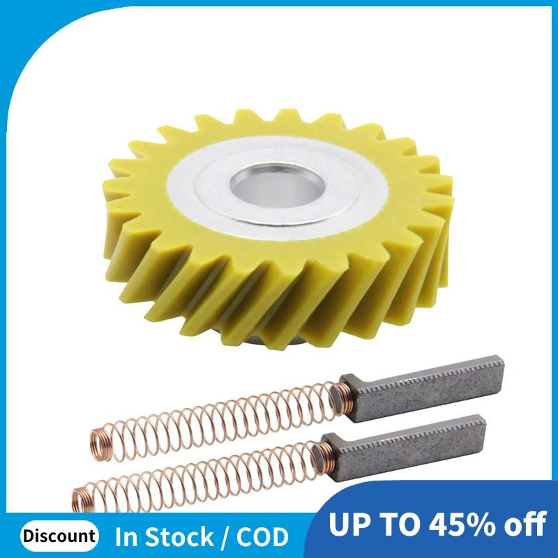 W10112253 Máy trộn Worm Gear W10380496 Bàn chải Carbon cho máy trộn 5K45SS 5K5SS Thay thế các bộ phậ