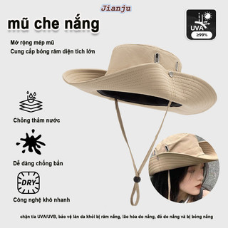  Mũ Tai Bèo Chống Nắng Vành Rộng Cho Nam Và Nữ - Thiết Kế Bucket Cao Bồi Dây Rút Chống Tia UV 