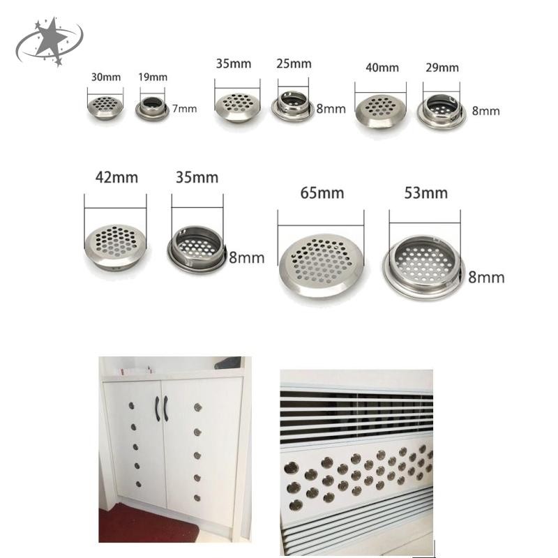 10 Cái Hình Tròn Bếp Lưới Lọc Lỗ Louver Cover - Như đã mô tả, 53mm