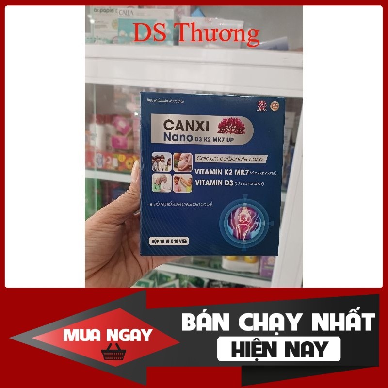 TPBVSK Canxi Nano D3 K2 MK7 Up Vạn tam hộp 100 viên