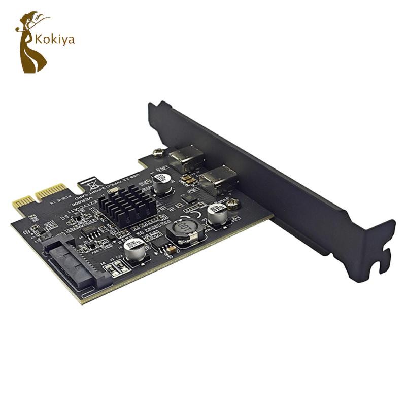 Kokiya USB3.2 10Gbps Thẻ mở rộng PCI Type C Hiệu suất ổn định 10Gbps