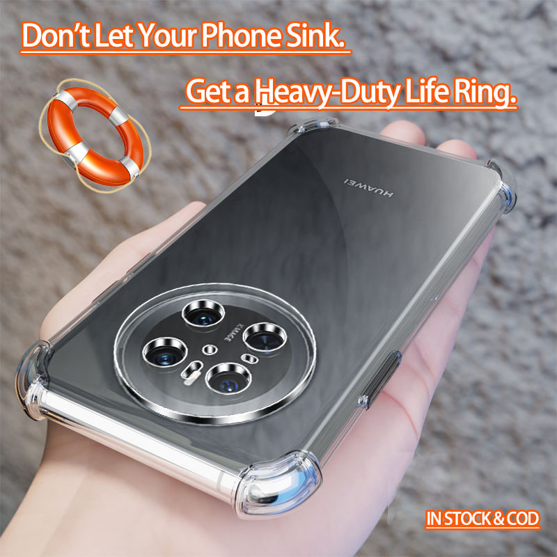 Huawei Mate 70 Pro + PLA-AL10 PLR-AL00 AL50 CLS-AL00 Crystal Clear 4 góc Vỏ điện thoại thạch mềm chố