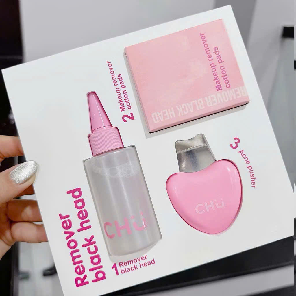 [Mua 1 Tắng 2] Ủ Mụn Đầu Đen Remover Black Head CHU Hỗ Trợ Sạch Mụn Mũi, Sạch Bã Nhờn Chai 50ml