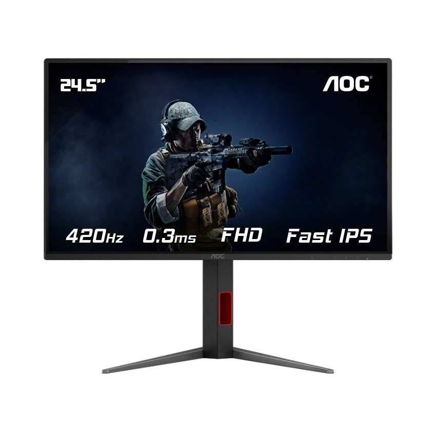 Màn Hình gaming AOC 25G4K/74 24.5 inch (Fast FHD/IPS/420Hz/0.3ms ) - Hàng Chính Hãng