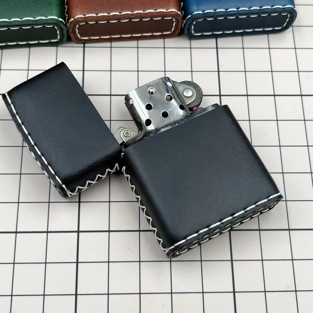 Thích hợp cho ZIPPO Lighter Da thật Handmade Lighter Case Vỏ da rám nắng rau củ Ý