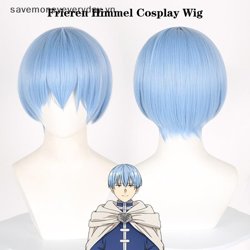 Anime Frieren Cosplay - Tóc giả tổng hợp cho nhân vật Himmel Blue