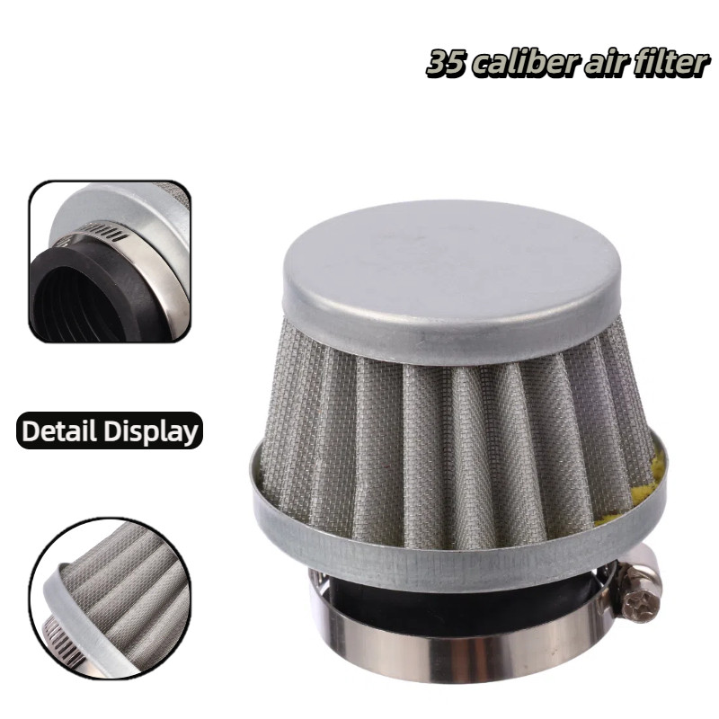 Mushroom Head Motorcycle Carburetor Air Filter Cleaner Intake Pipe Modified Scooter ATV