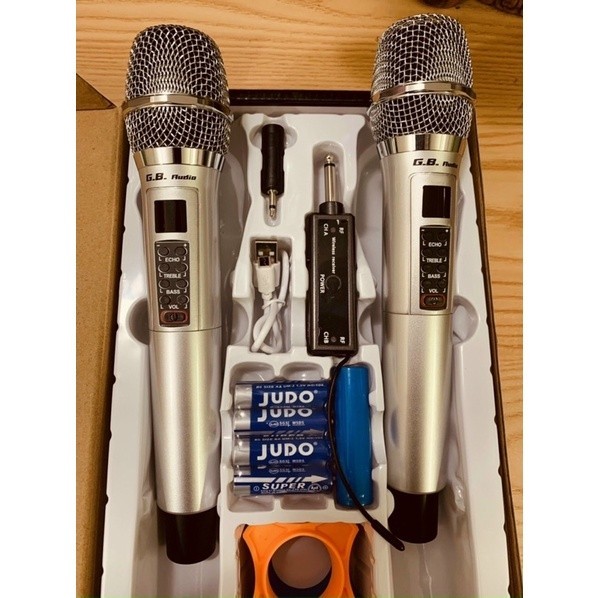 Micro karaoke đa năng GB Audio - (Micro chuyên hát karaoke loa kéo, loa bluetooth, Ampli karaoke)