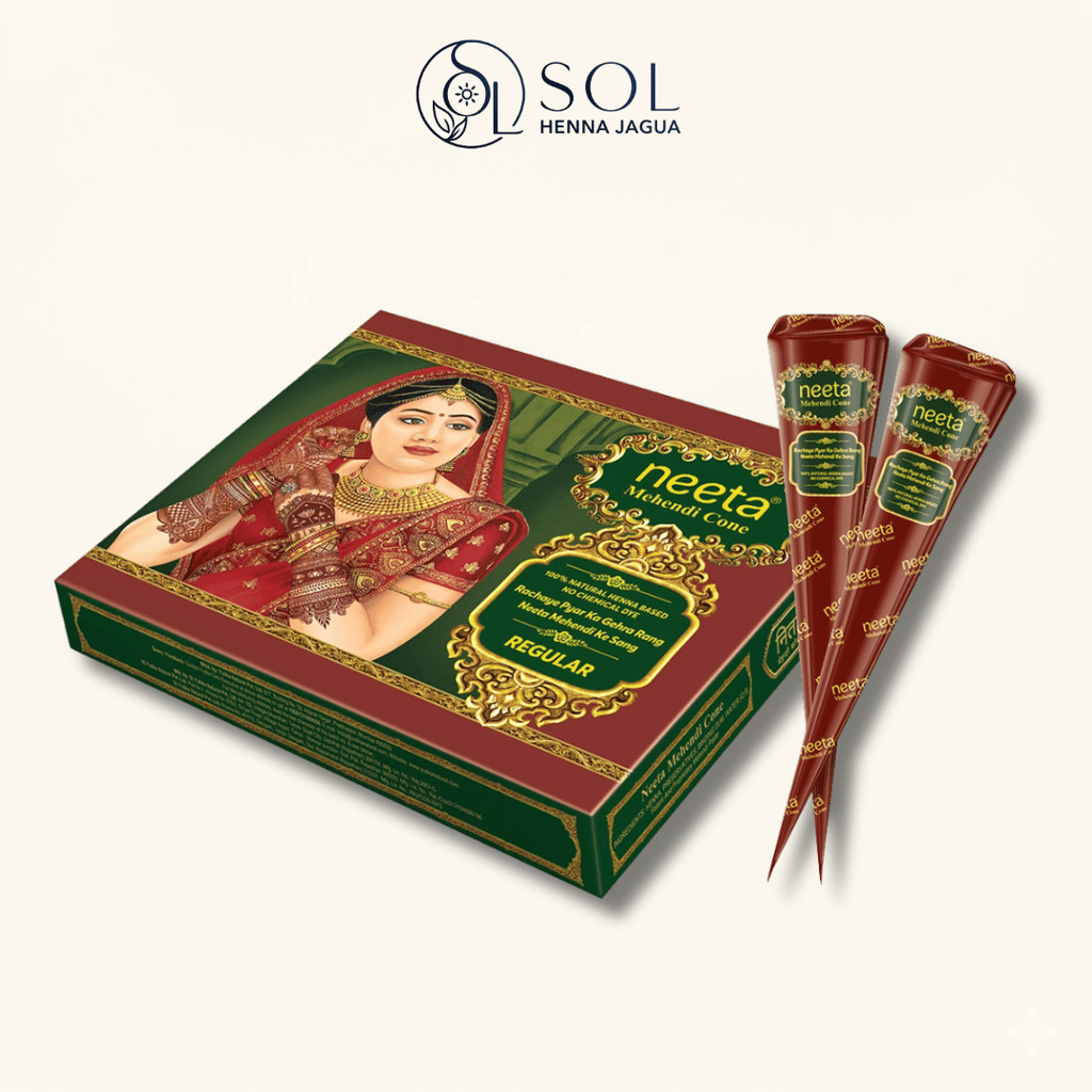 Mực Vẽ Henna NEETA Chính Hãng Ấn Độ – Henna Màu Nâu Tự Nhiên, An Toàn Và Lành Tính