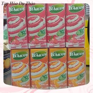 Sữa YoMost thức uống từ sữa chua lên men vị cam/dâu/lựu vỉ 4 hộp x 180ml