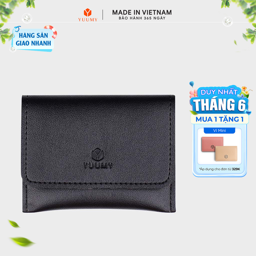Ví Yuumy (Thời trang nữ dáng cầm tay nhỏ gọn - Ví da YV12)