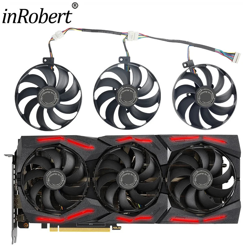 * RTX5700XT 88MM T129215SU Quạt Làm Mát Thay Thế Cho ASUS ROG Strix GTX 1660 Ti RX 5600XT 5700XT Car
