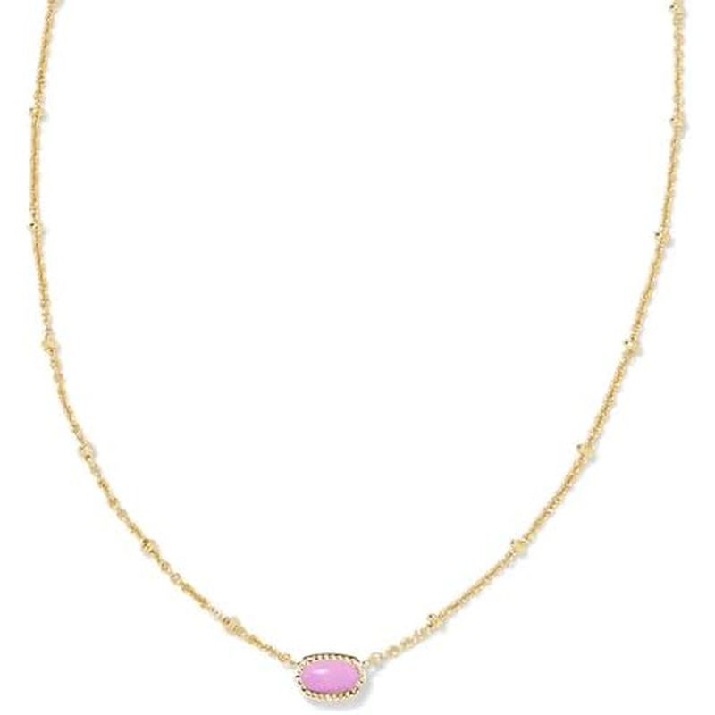 Vòng cổ mặt dây chuyền ngắn vệ tinh mạ vàng Kendra Scott Mini Elisa 14k, Trang sức thời trang dành c