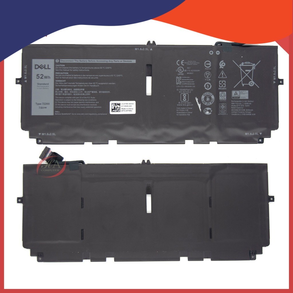 Pin Thay Thế Laptop Dell 722KK