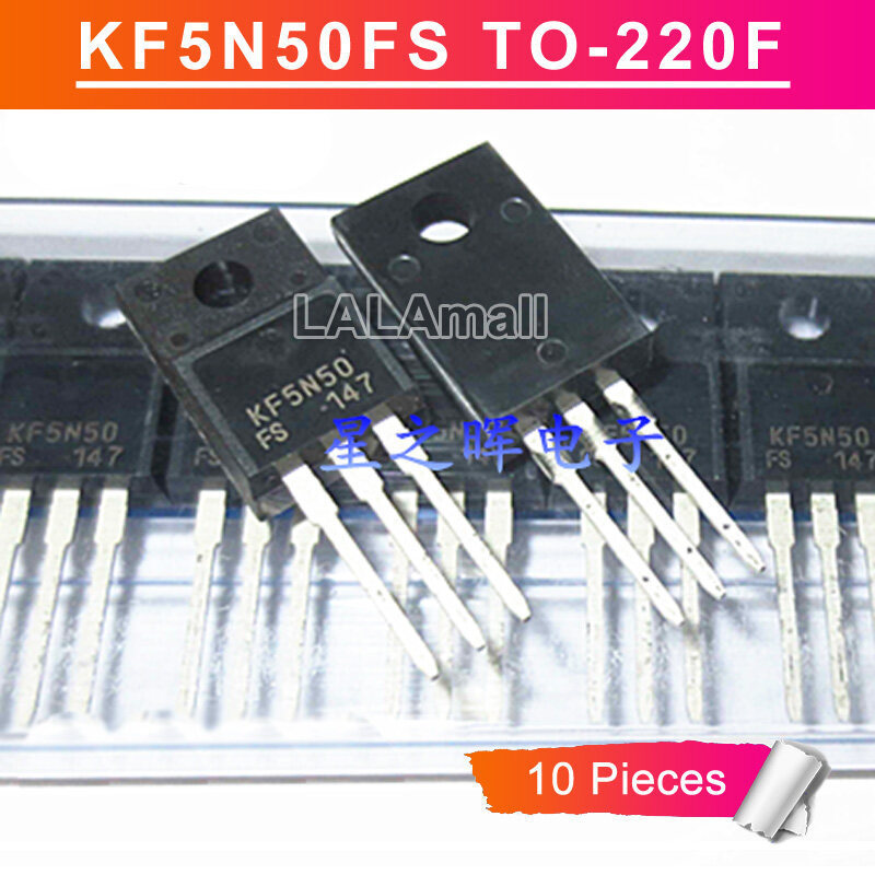 10 chiếc KF5N50 FS TO-220F KF5N50FS TO220F 5N50 500V / 5A MOSFET kênh N Transistor mới nguyên bản