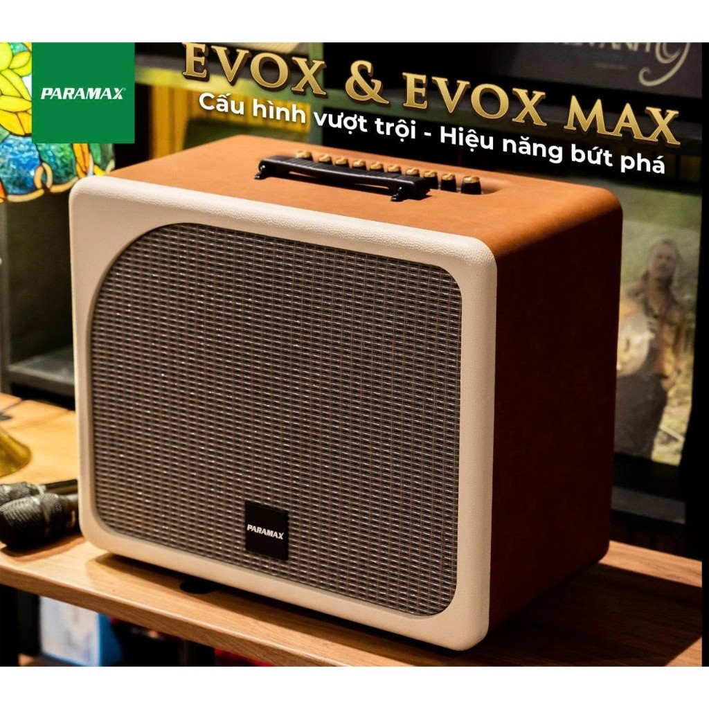 Loa Karaoke Di Động PARAMAX Evox [TẶNG BỘ PIN SẠC] - 300W Bass 20cm, Chống Hú - Hàng Chính Hãng Para