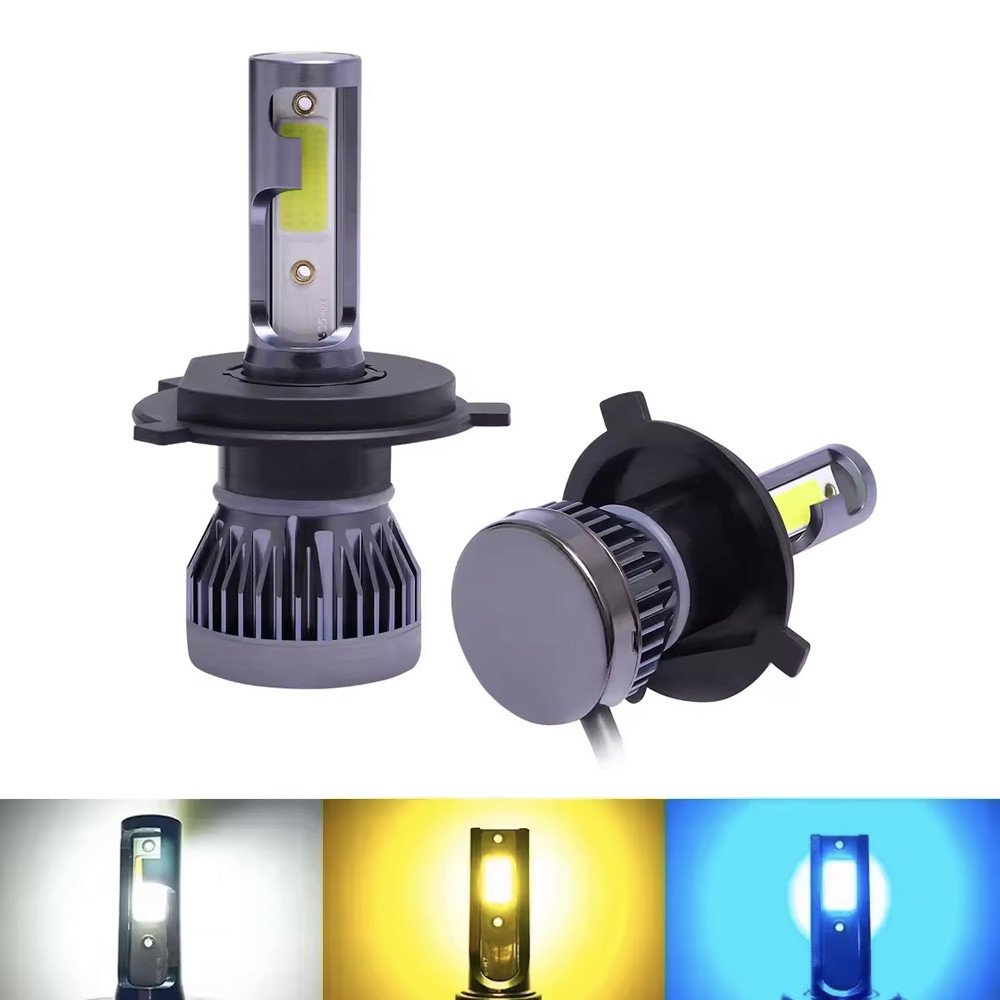 2 Cái / cặp Bóng Đèn LED H4 H7 Đèn Pha Ô Tô H1 H3 H9 H8 H11 Bóng Đèn Sương Mù Tự Động 9005 HB3 9006 