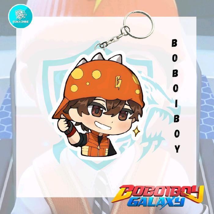 Keychain Acrylic Anime Boboiboy Galaxy - Boboiboy, Fang, Ying, Yaya Ganci Anime Akrilik - Boboiboy