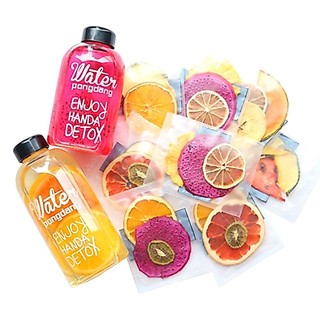 30 gói Trà Detox hoa quả sấy khô giảm cân - Tặng bình thủy tinh 300ml